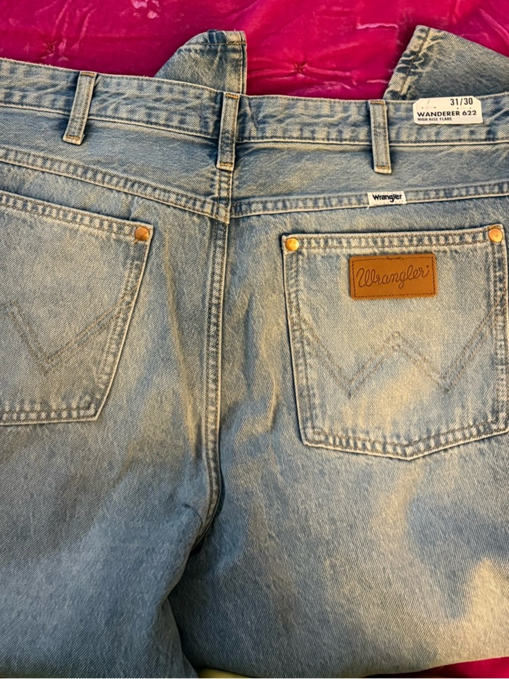 WRANGLER WOMEN'S WANDERER 622 HIGH RISE FLARE JEANS. - Picture 7 of 8